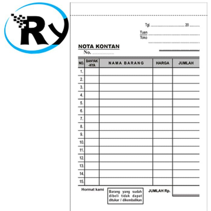 Detail Nota Kosong Png Nomer 13