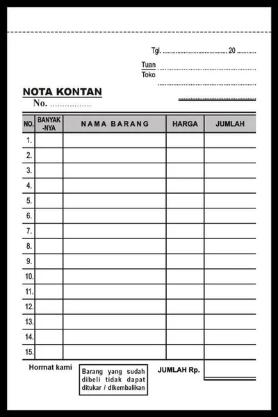 Detail Nota Kosong Png Nomer 39