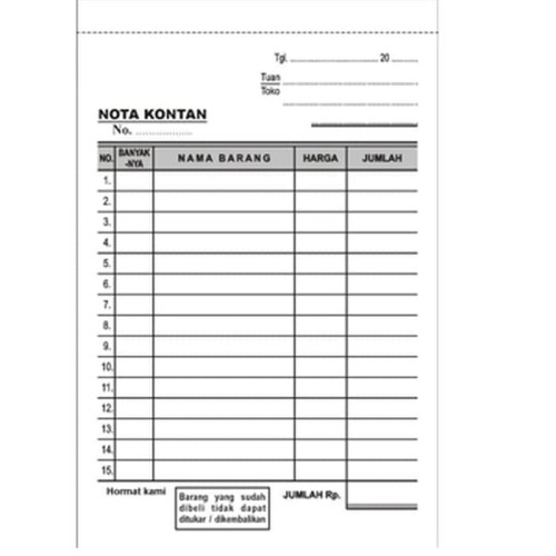 Detail Nota Kosong Png Nomer 6