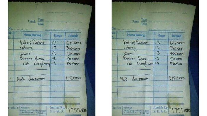 Detail Nota Rumah Makan Nomer 57