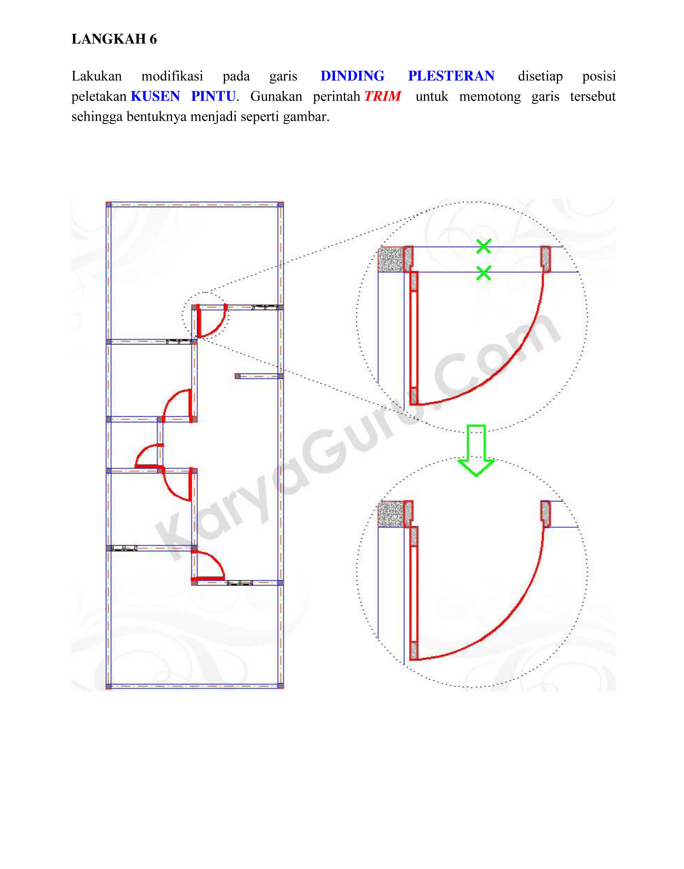 Detail Notasi Symbol Pintu Jendela Pada Gambar Denah Autocad Nomer 32