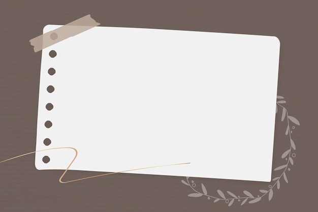 Detail Note Paper Vector Png Nomer 10