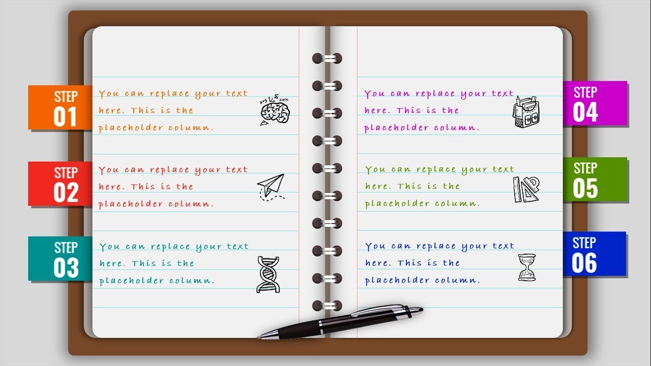 Detail Notebook Paper Background For Powerpoint Nomer 12