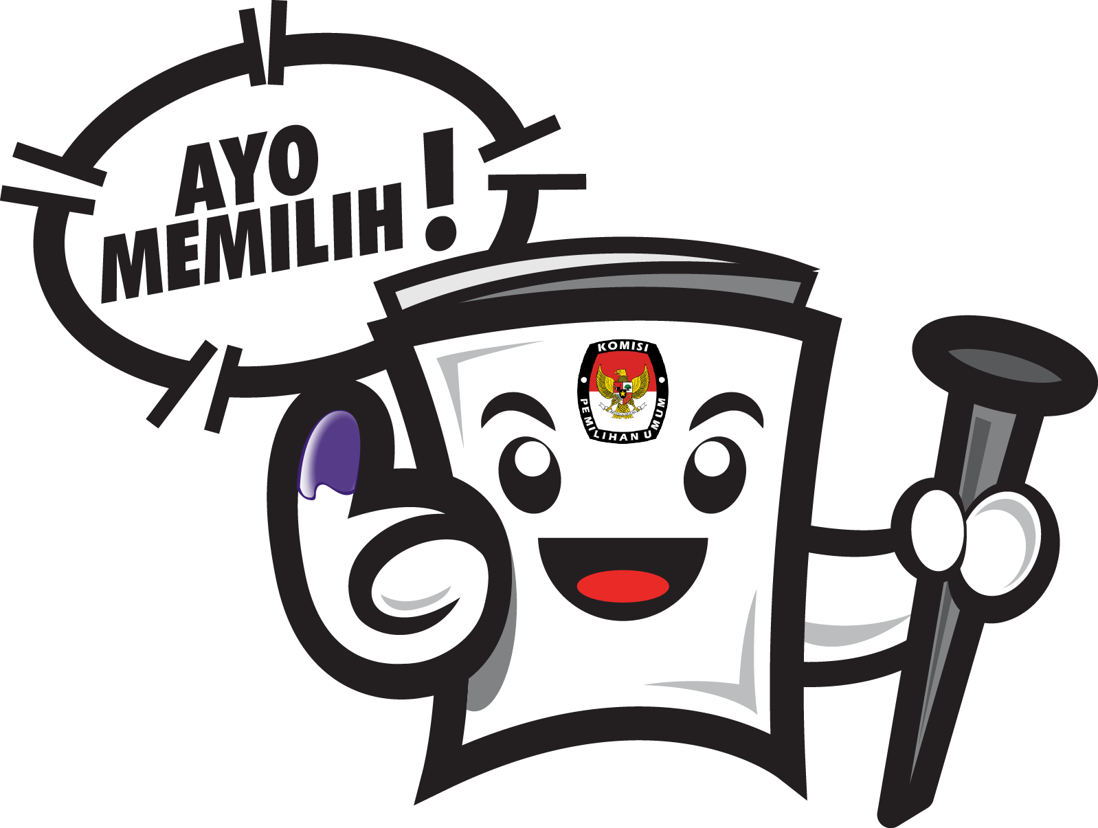 Detail Logo Kotak Pemilu Nomer 18