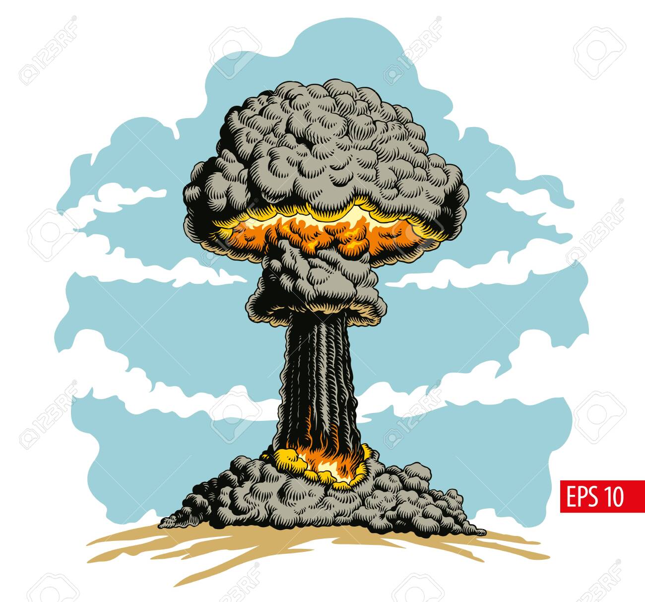 Detail Nuclear Explosion Clipart Nomer 45