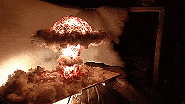 Detail Nuclear Explosion Mushroom Cloud Model Lamp Nomer 12