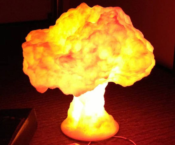 Detail Nuclear Explosion Mushroom Cloud Model Lamp Nomer 19