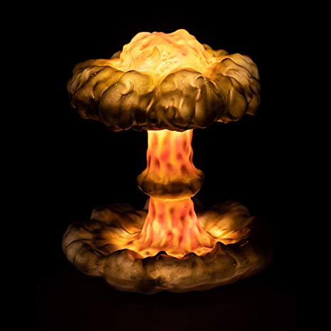 Detail Nuclear Explosion Mushroom Cloud Model Lamp Nomer 2