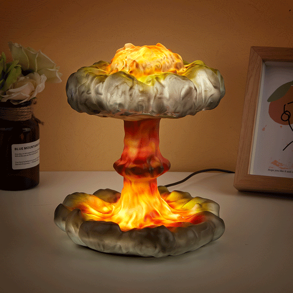 Detail Nuclear Explosion Mushroom Cloud Model Lamp Nomer 23