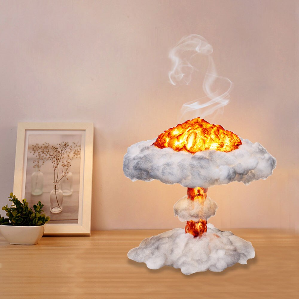 Detail Nuclear Explosion Mushroom Cloud Model Lamp Nomer 26