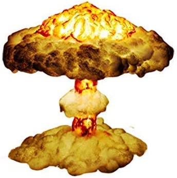 Detail Nuclear Explosion Mushroom Cloud Model Lamp Nomer 29