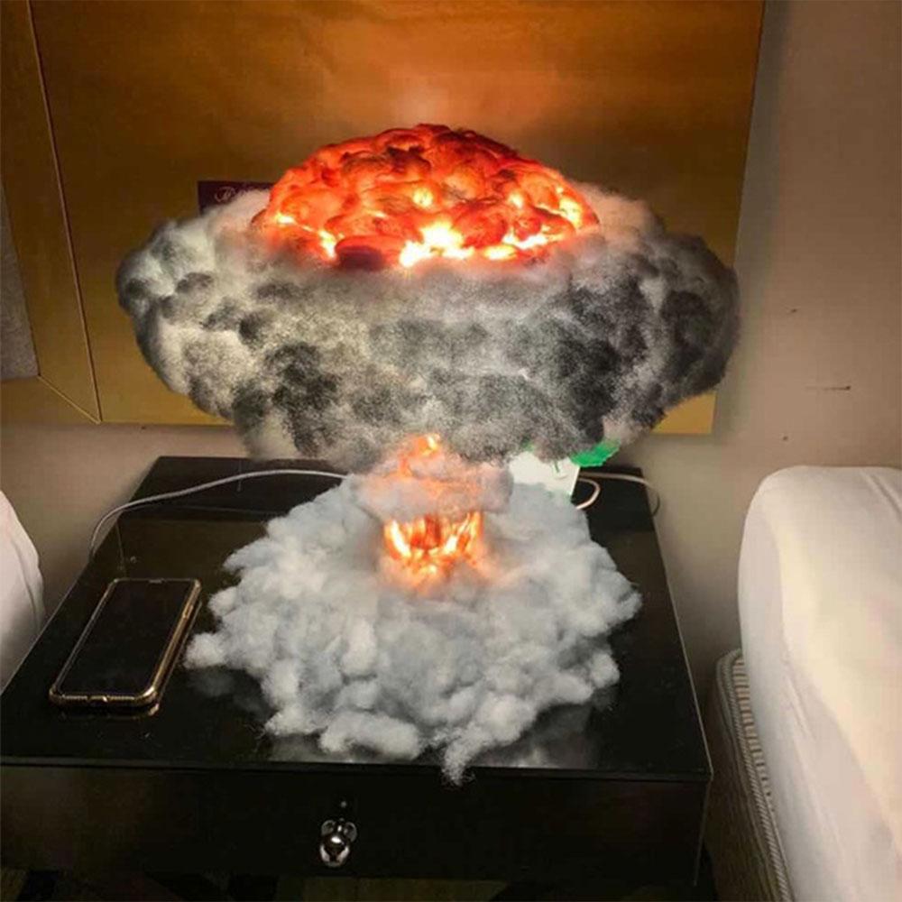 Detail Nuclear Explosion Mushroom Cloud Model Lamp Nomer 33