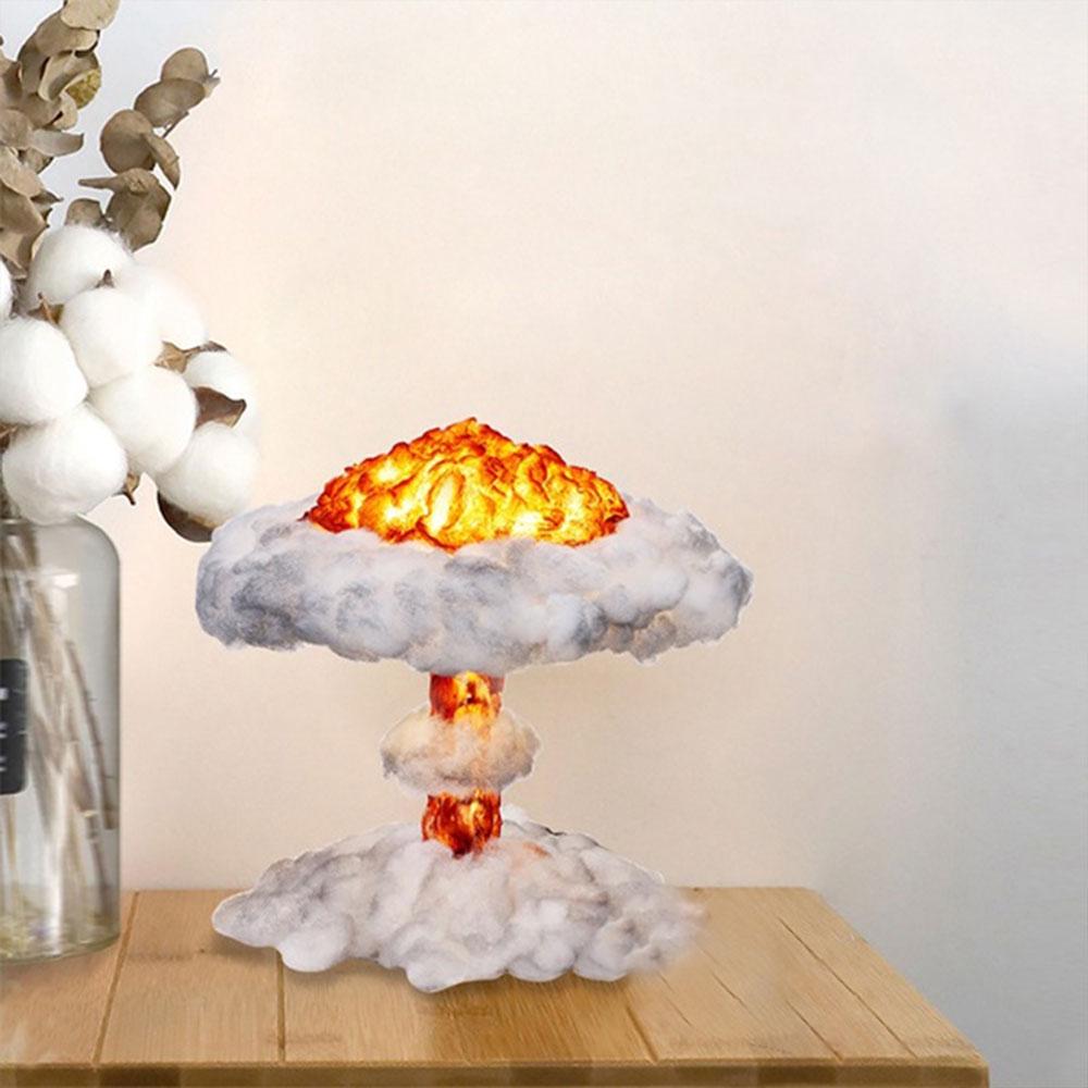 Detail Nuclear Explosion Mushroom Cloud Model Lamp Nomer 37