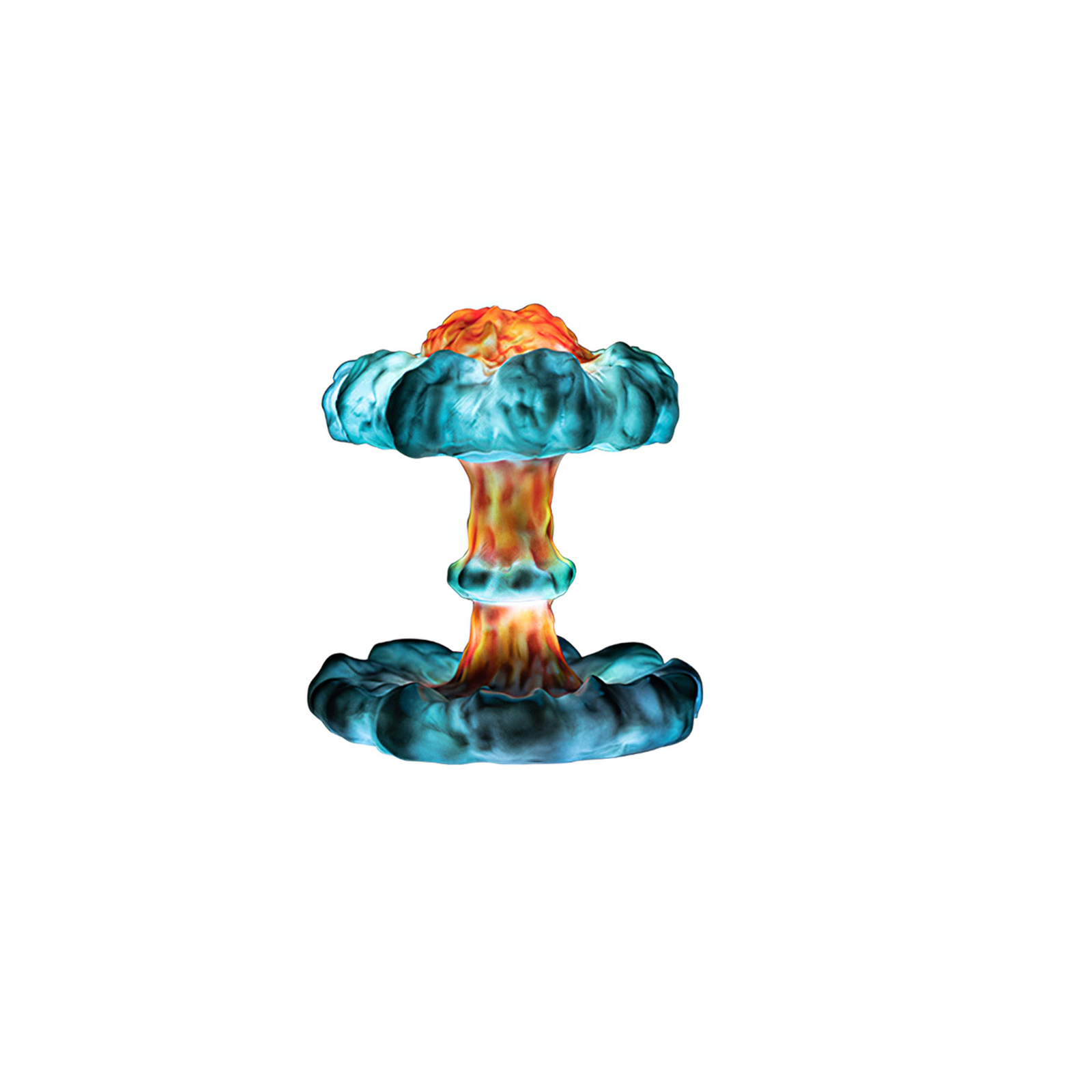 Detail Nuclear Explosion Mushroom Cloud Model Lamp Nomer 40