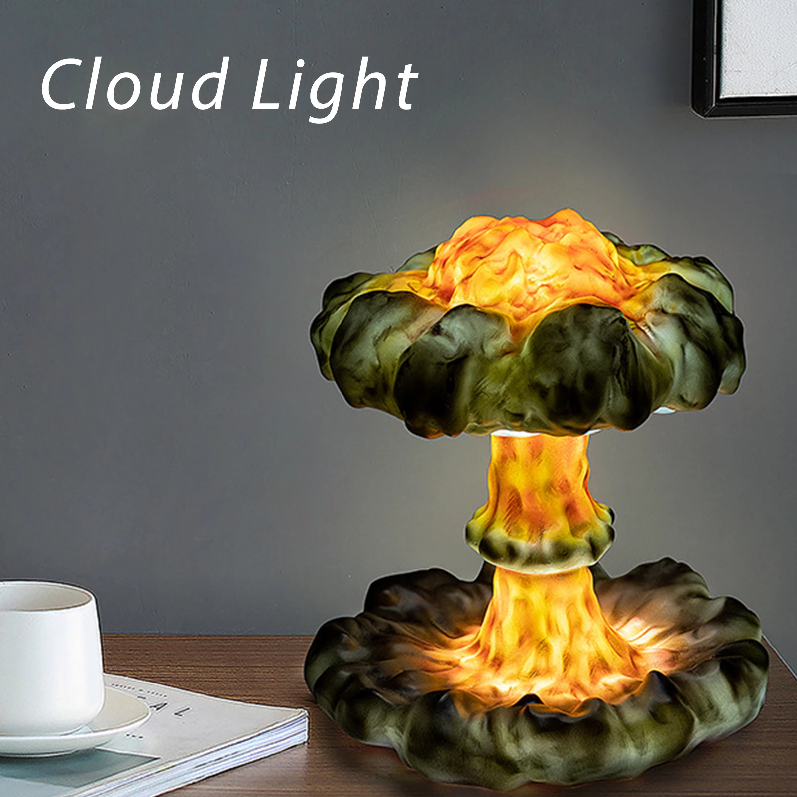 Detail Nuclear Explosion Mushroom Cloud Model Lamp Nomer 45