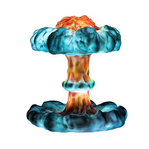 Detail Nuclear Explosion Mushroom Cloud Model Lamp Nomer 47
