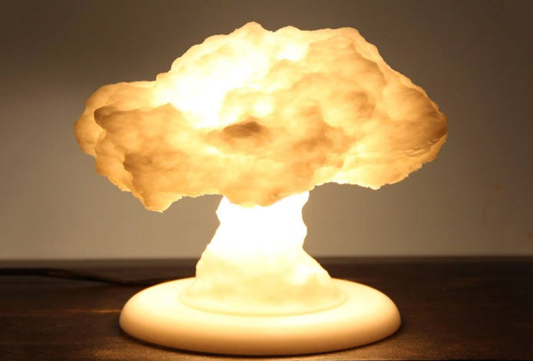 Detail Nuclear Explosion Mushroom Cloud Model Lamp Nomer 5