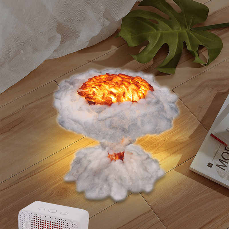Detail Nuclear Explosion Mushroom Cloud Model Lamp Nomer 49