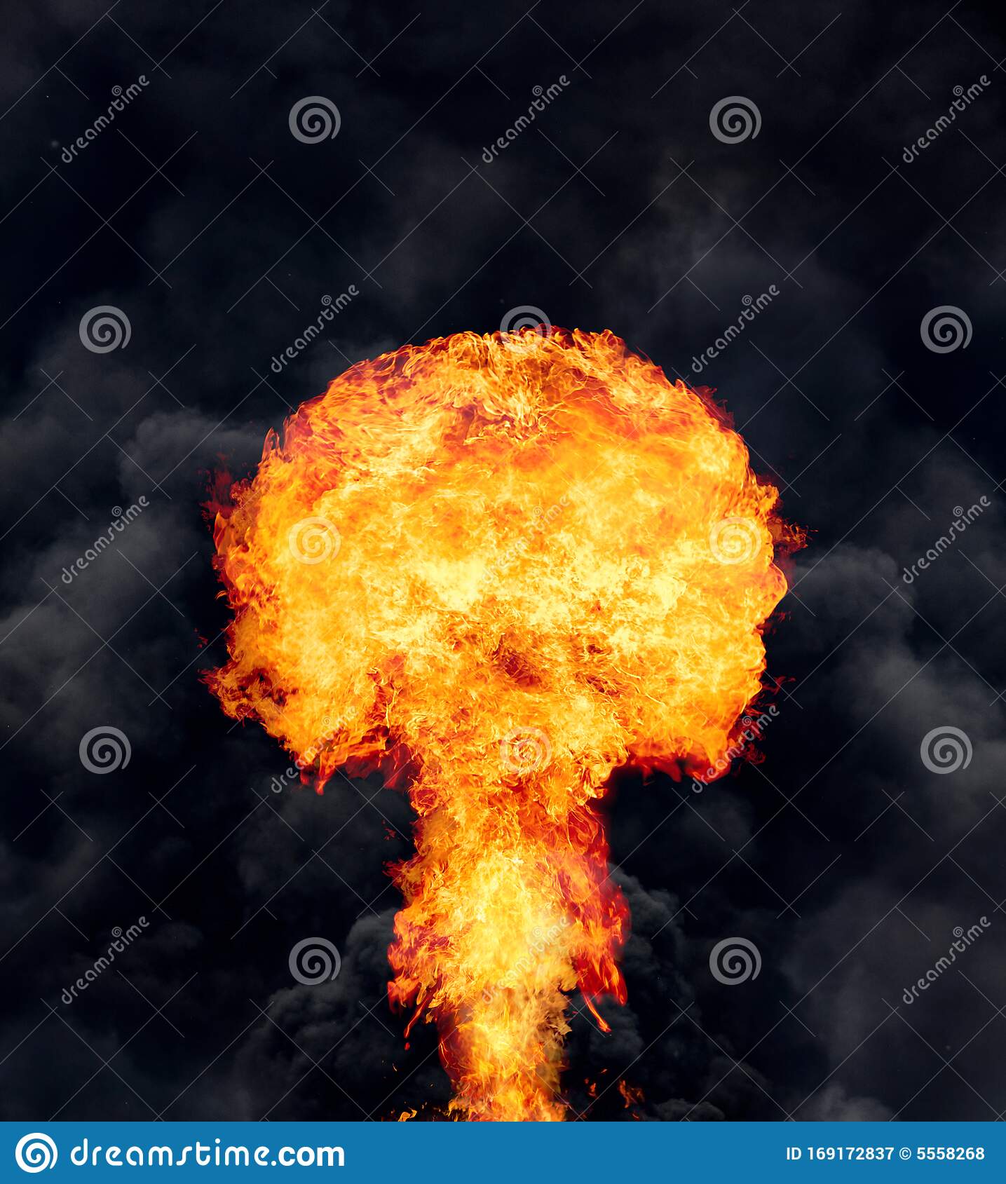 Detail Nuclear Explosion Mushroom Cloud Model Lamp Nomer 52