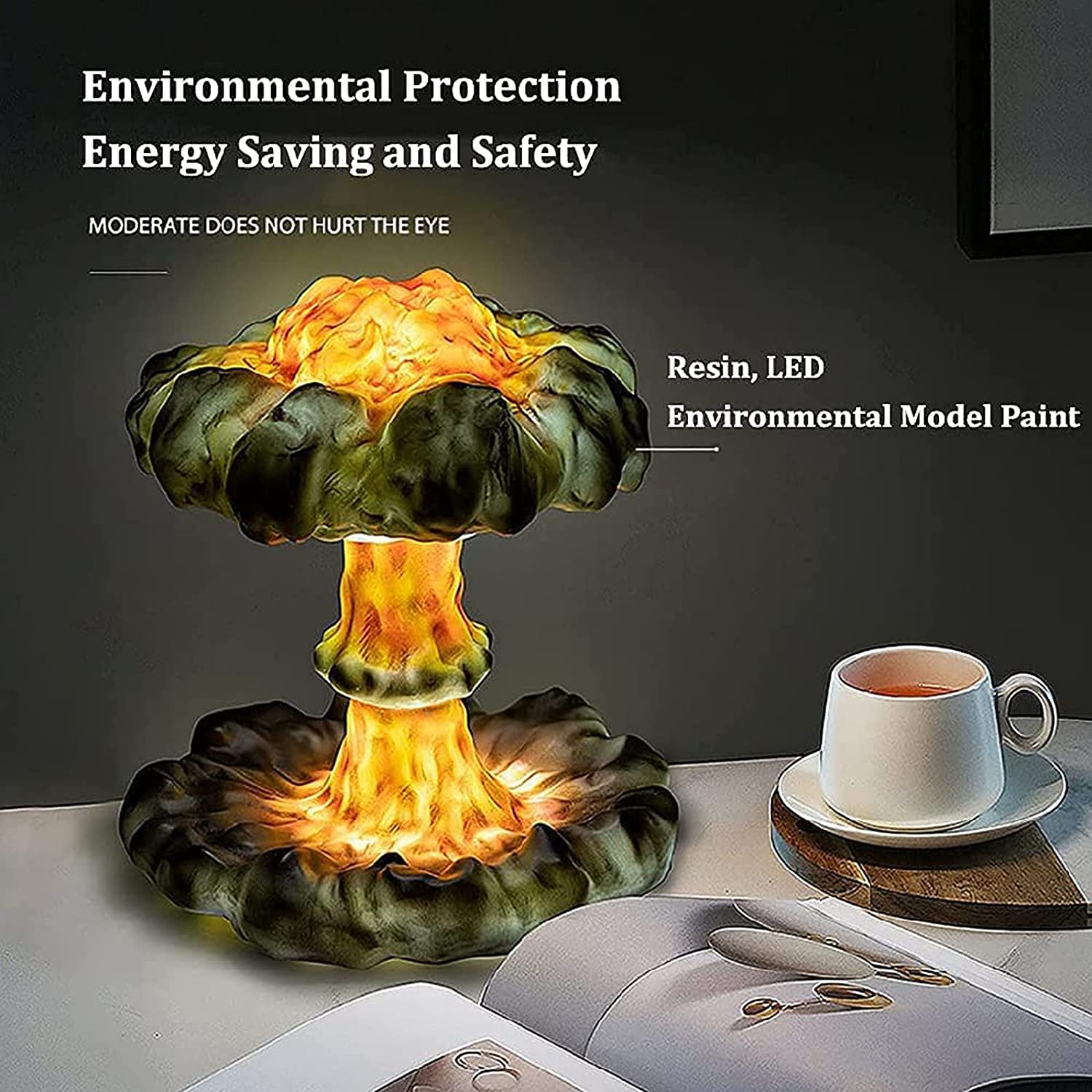 Detail Nuclear Explosion Mushroom Cloud Model Lamp Nomer 54