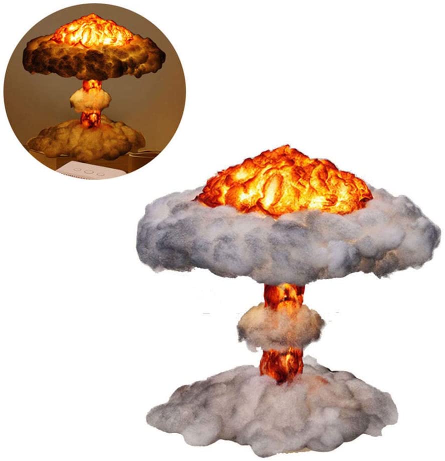 Detail Nuclear Explosion Mushroom Cloud Model Lamp Nomer 55