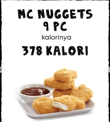 Detail Nugget Mcd Kalori Nomer 2