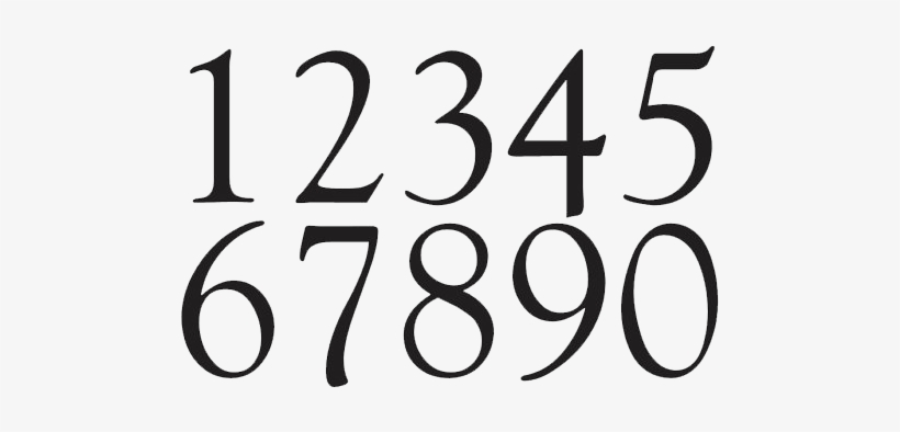 Detail Number Transparent Nomer 23