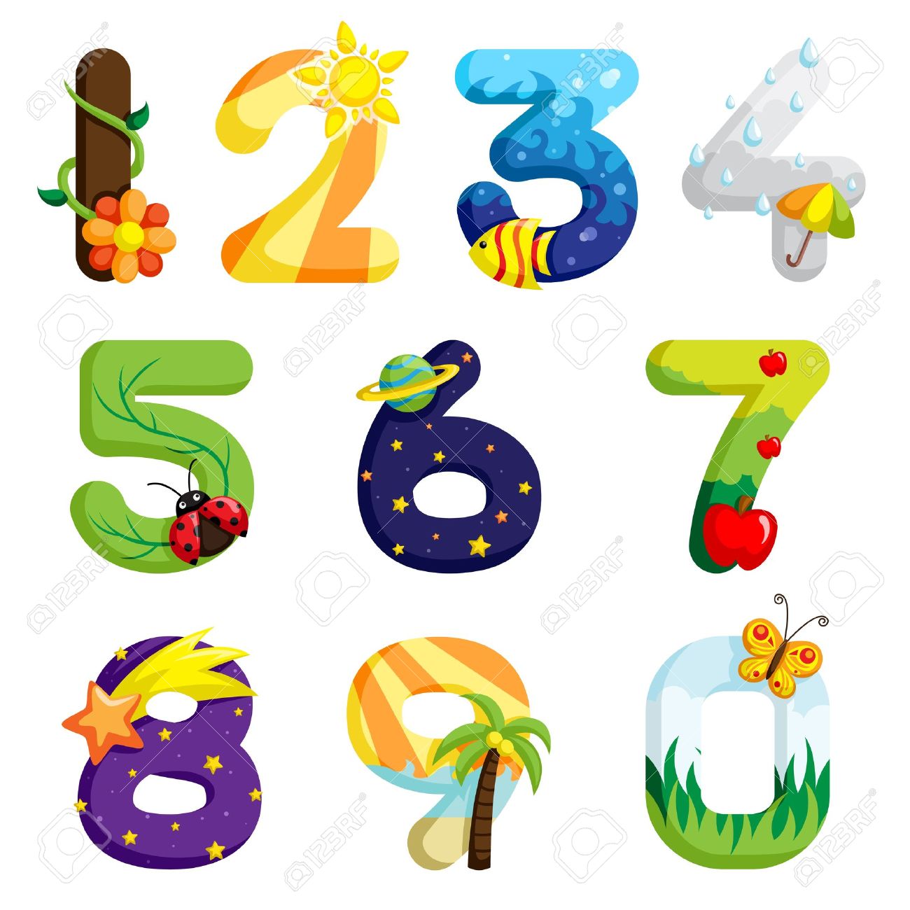Numbers Design Images - KibrisPDR