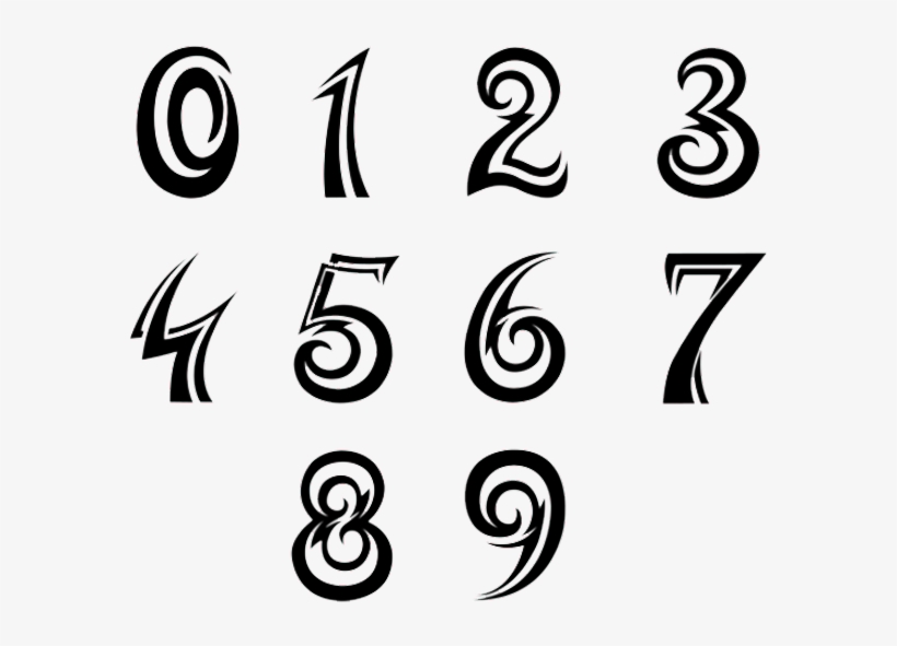 Detail Numbers Design Images Nomer 18