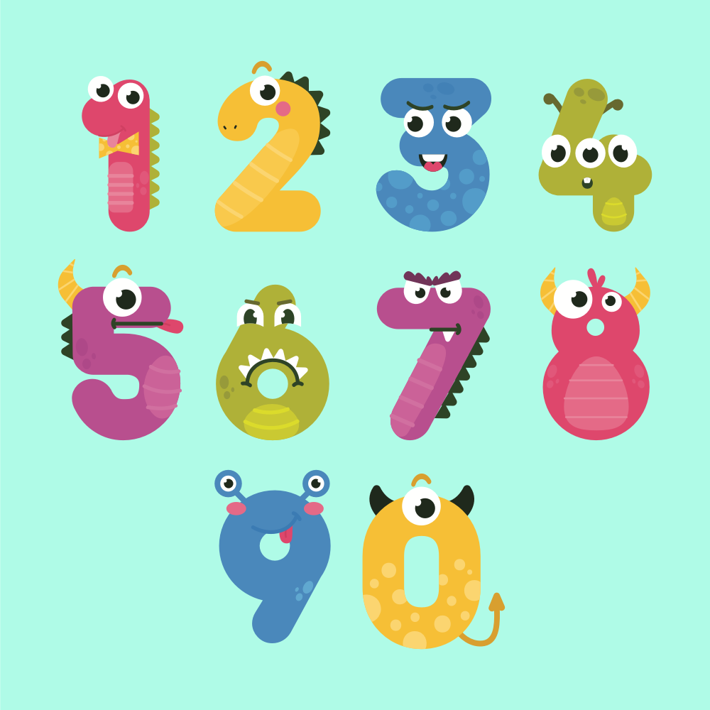 Detail Numbers Design Images Nomer 19