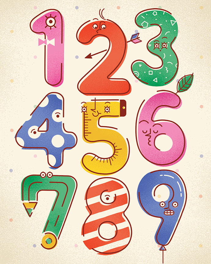 Detail Numbers Design Images Nomer 20