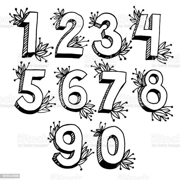 Detail Numbers Design Images Nomer 23