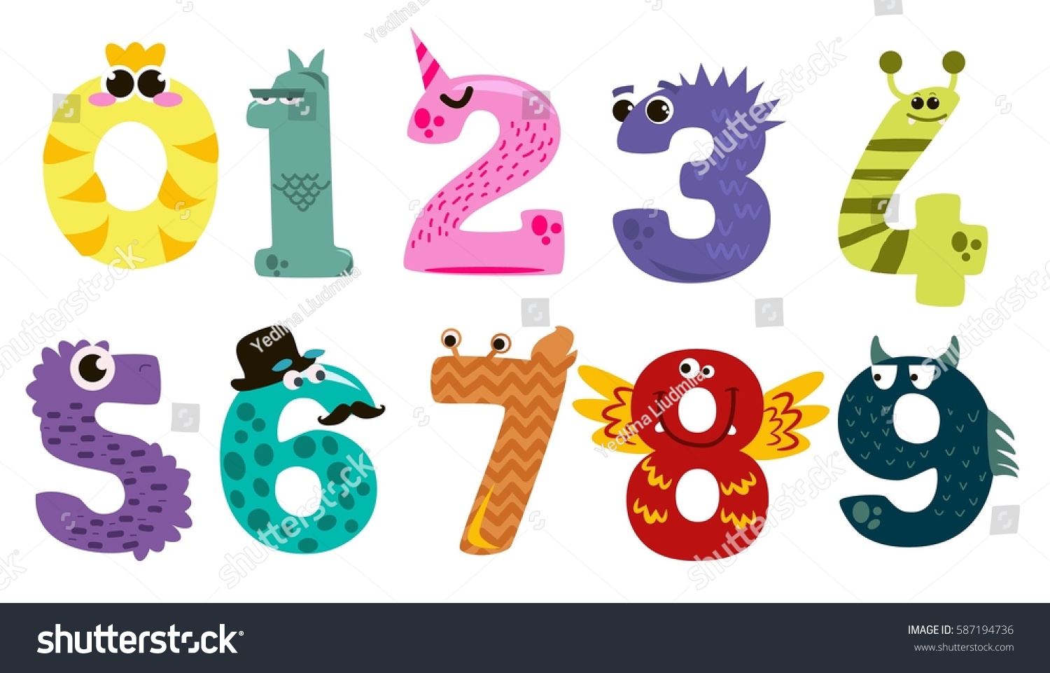 Detail Numbers Design Images Nomer 4