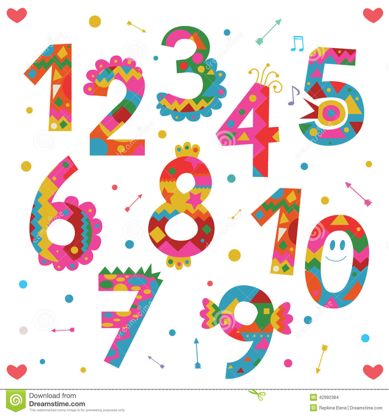 Detail Numbers Design Images Nomer 9