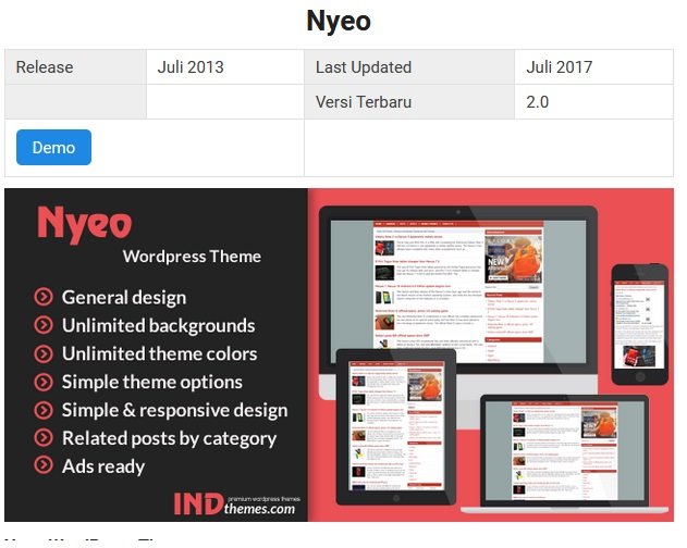 Detail Nyeo Theme Nomer 8