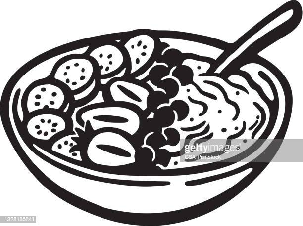 Detail Oatmeal Clipart Black And White Nomer 44