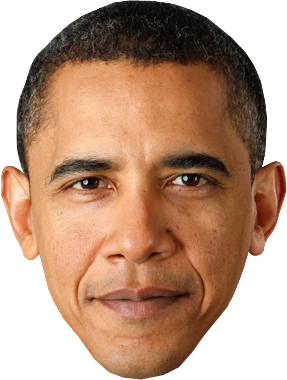 Obama Face Png - KibrisPDR