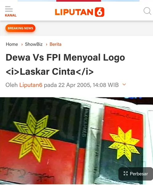 Detail Logo Laskar Cinta Nomer 24