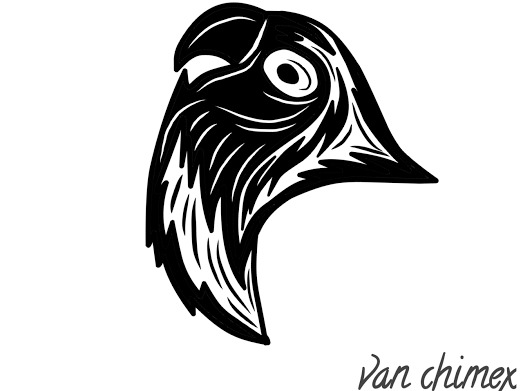 Detail Logo Lovebird Hitam Putih Nomer 11