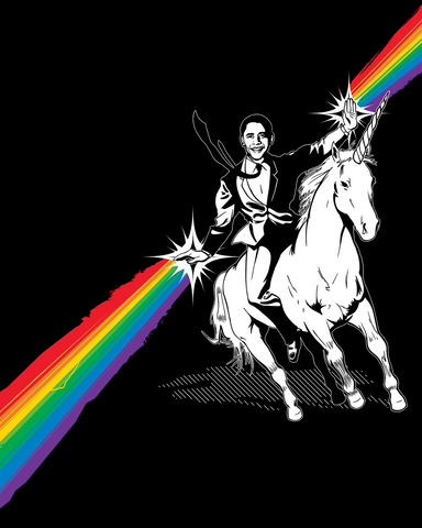 Detail Obama Unicorn Rainbow Nomer 2