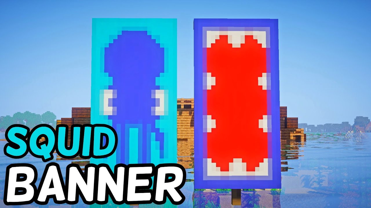 Octopus Banner Minecraft - KibrisPDR