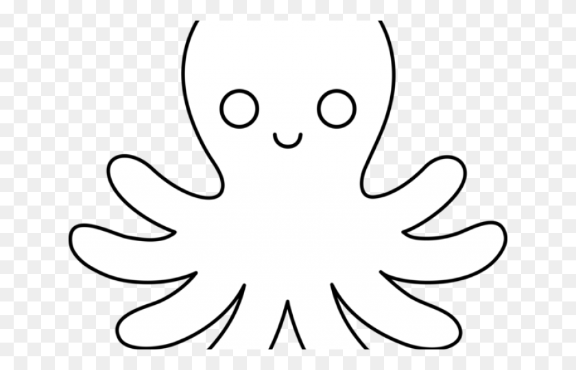 Detail Octopus Black And White Clipart Nomer 12