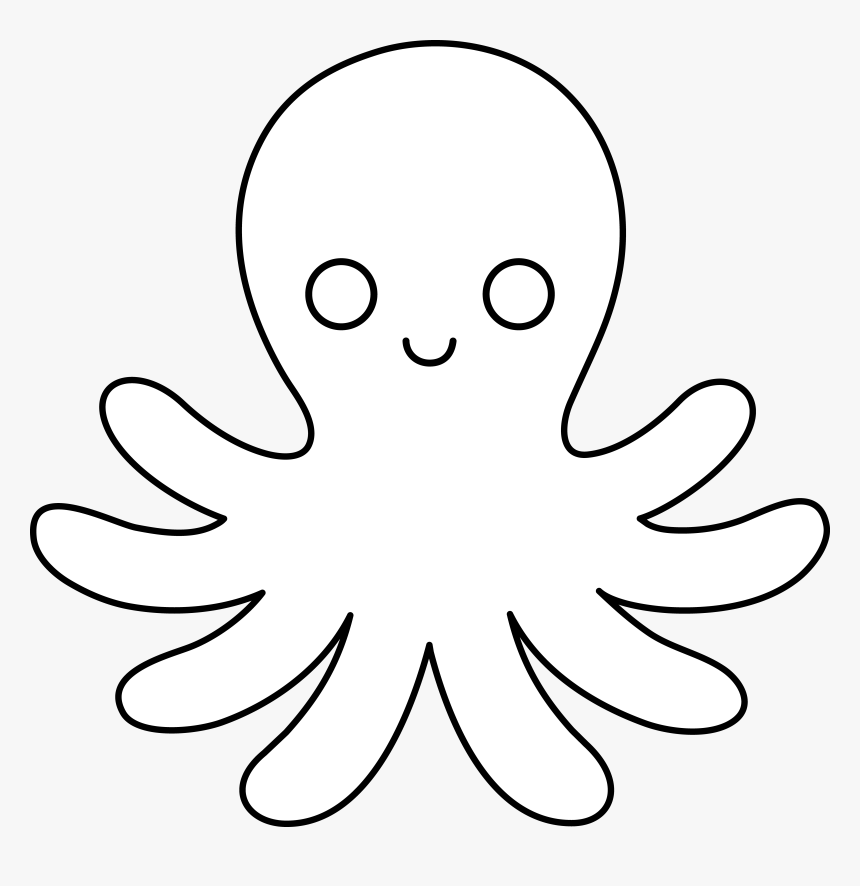 Detail Octopus Black And White Clipart Nomer 26