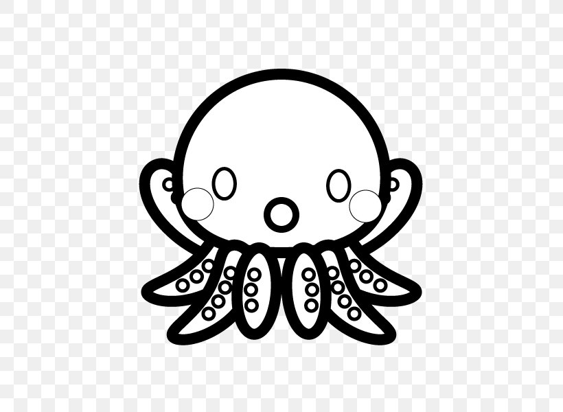 Detail Octopus Black And White Clipart Nomer 31