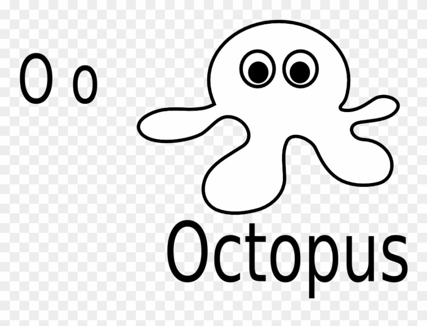 Detail Octopus Black And White Clipart Nomer 35