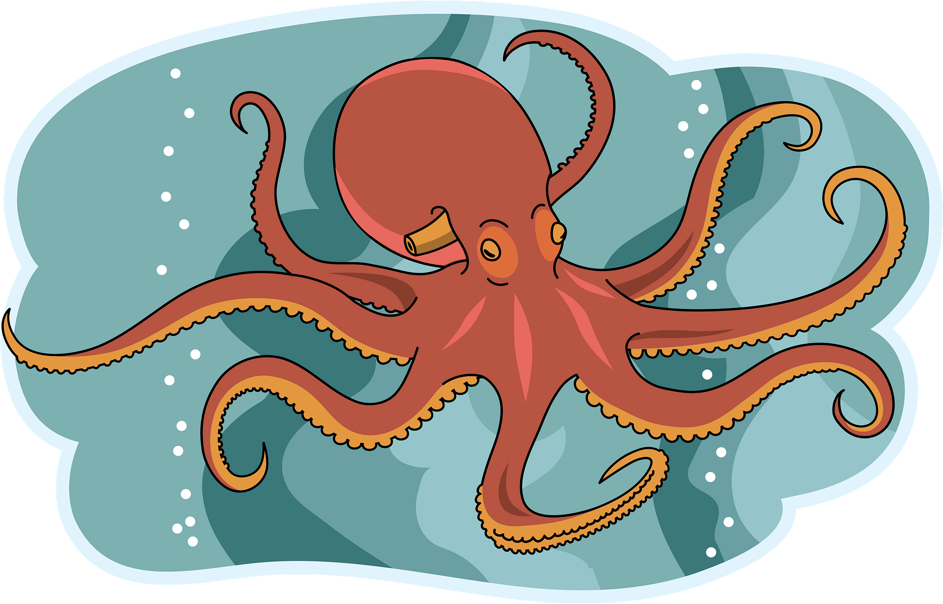 Detail Octopus Clip Art Nomer 8