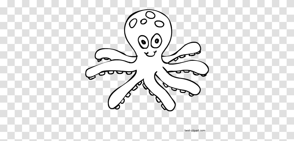 Detail Octopus Clipart Black And White Nomer 12