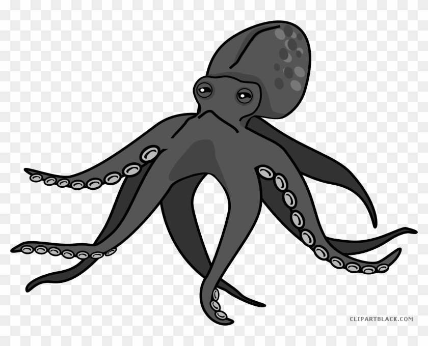 Detail Octopus Clipart Black And White Nomer 22