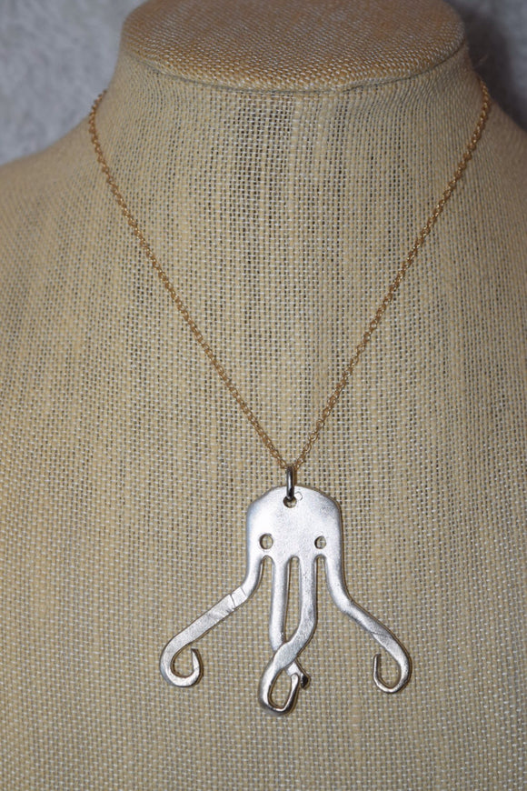 Detail Octopus Fork Necklace Nomer 27