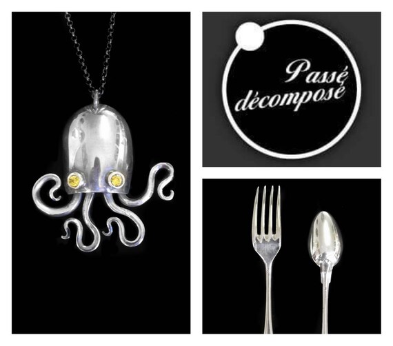 Detail Octopus Fork Necklace Nomer 36